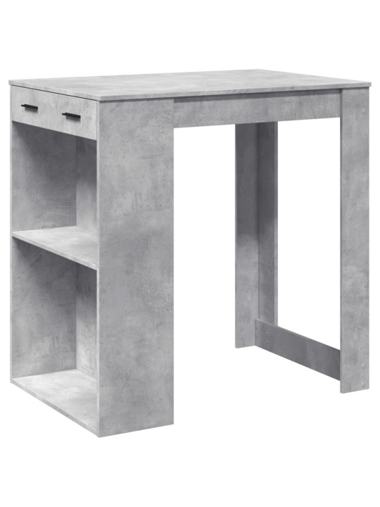 Barový stůl betonově šedý 102 x 70 x 103,5 cm kompozitní dřevo
