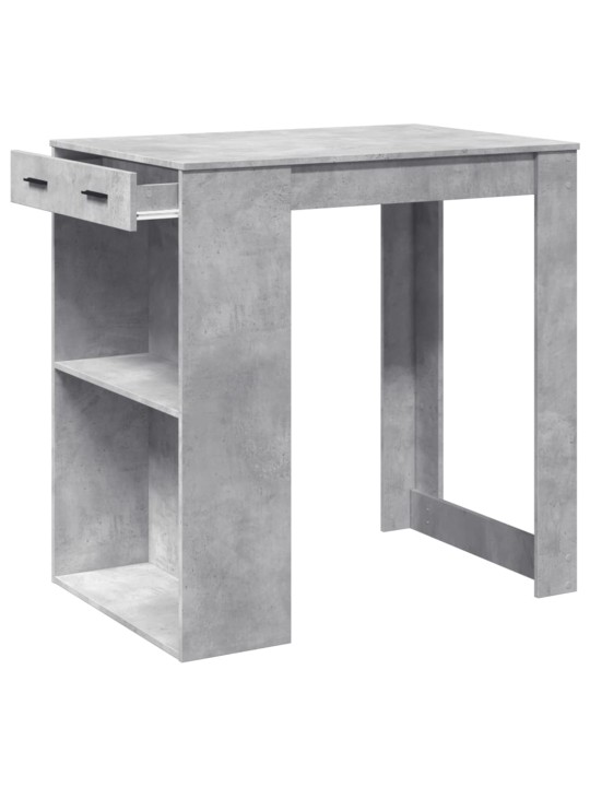 Barový stůl betonově šedý 102 x 70 x 103,5 cm kompozitní dřevo