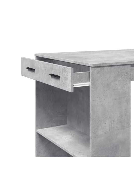 Barový stůl betonově šedý 102 x 70 x 103,5 cm kompozitní dřevo