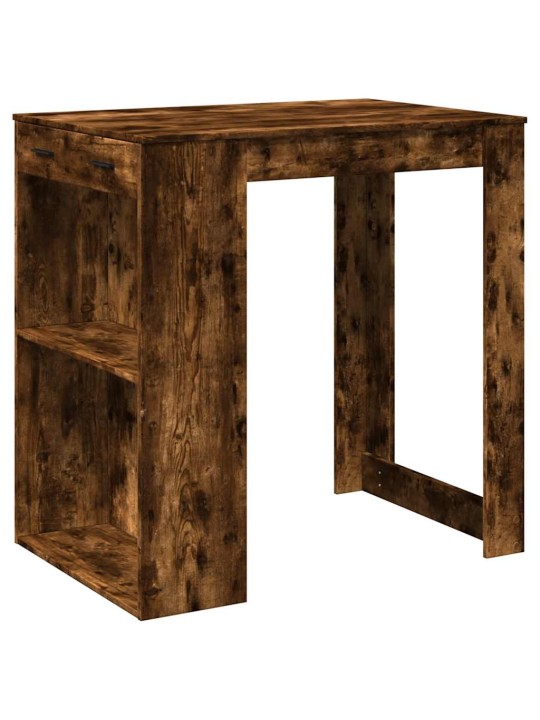 Barový stůl kouřový dub 102 x 70 x 103,5 cm kompozitní dřevo