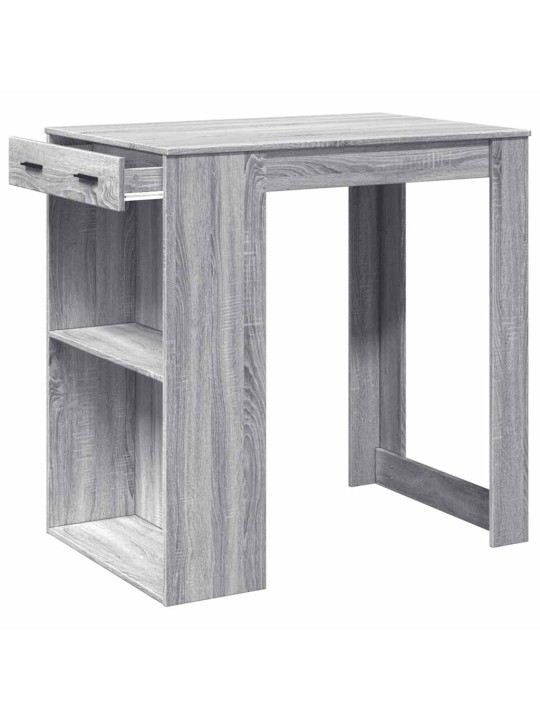 Barový stůl šedý sonoma 102 x 70 x 103,5 cm kompozitní dřevo