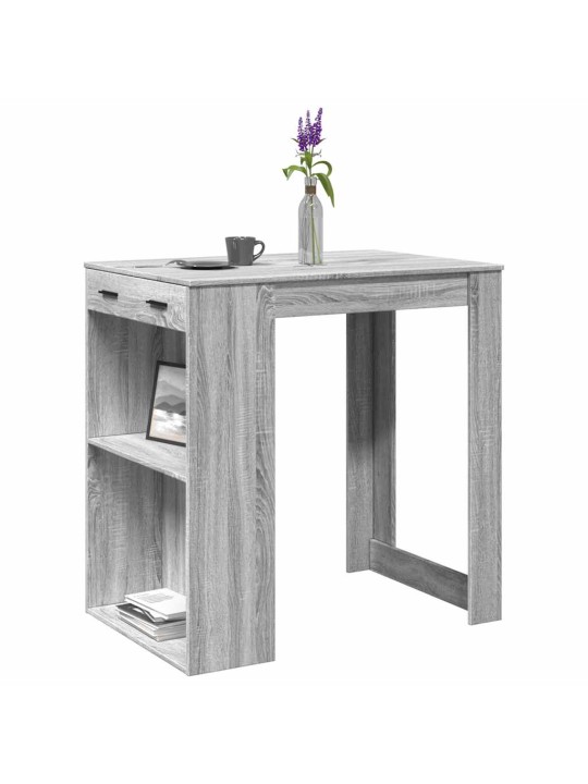 Barový stůl šedý sonoma 102 x 70 x 103,5 cm kompozitní dřevo