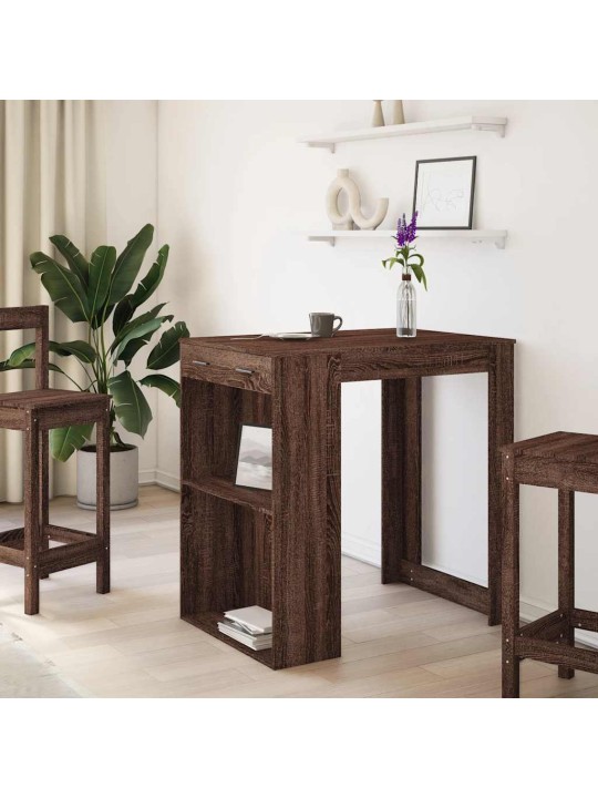 Barový stůl hnědý dub 102 x 70 x 103,5 cm kompozitní dřevo