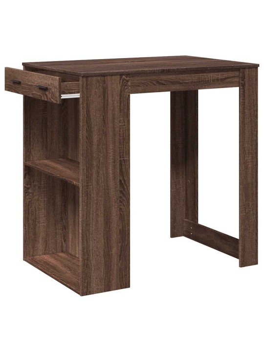 Barový stůl hnědý dub 102 x 70 x 103,5 cm kompozitní dřevo