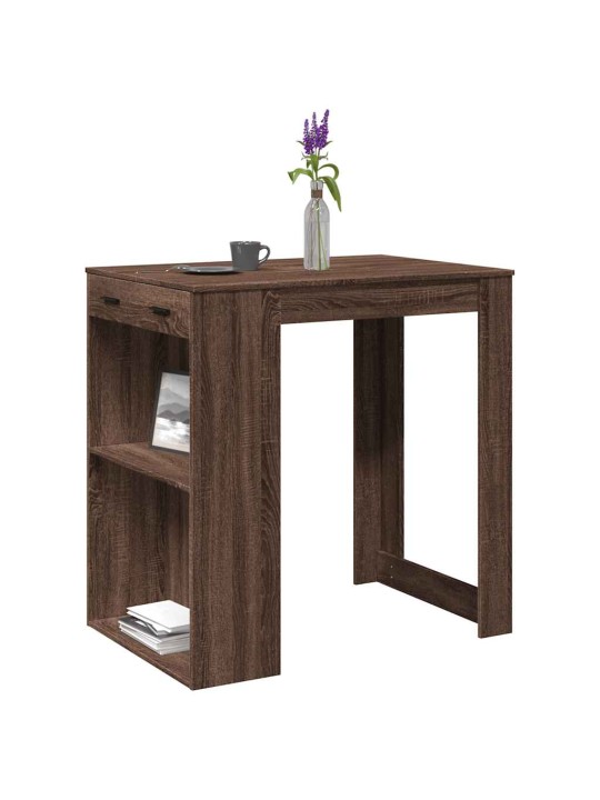 Barový stůl hnědý dub 102 x 70 x 103,5 cm kompozitní dřevo