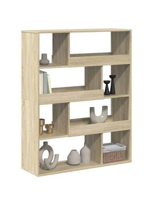 Knihovna dub sonoma 100 x 33 x 125,5 cm kompozitní dřevo