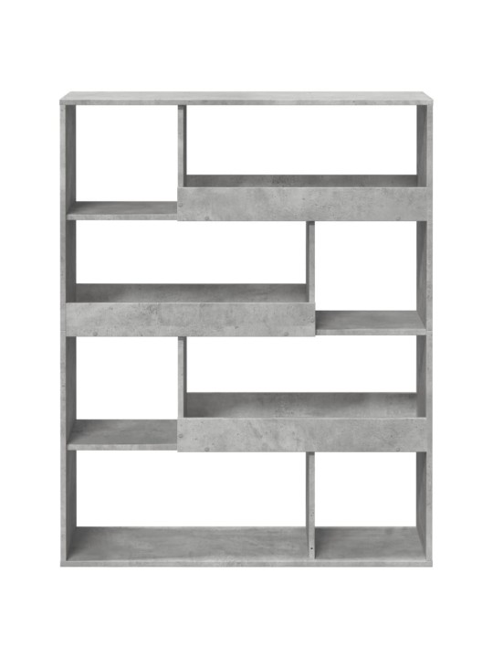 Knihovna betonově šedá 100 x 33 x 125,5 cm kompozitní dřevo
