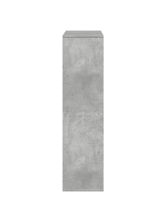 Knihovna betonově šedá 100 x 33 x 125,5 cm kompozitní dřevo