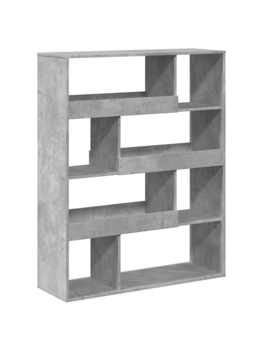 Knihovna betonově šedá 100 x 33 x 125,5 cm kompozitní dřevo