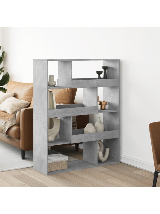 Knihovna betonově šedá 100 x 33 x 125,5 cm kompozitní dřevo
