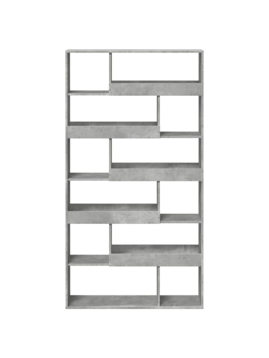 Knihovna betonově šedá 100 x 33 x 187,5 cm kompozitní dřevo