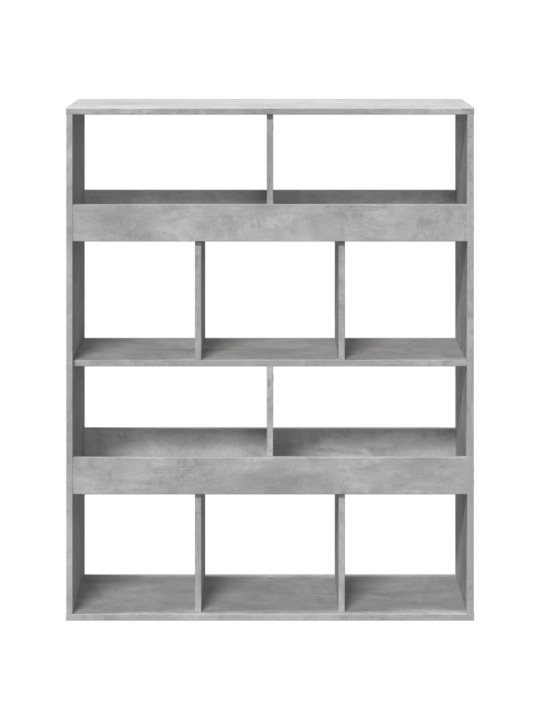 Knihovna betonově šedá 100 x 33 x 125,5 cm kompozitní dřevo