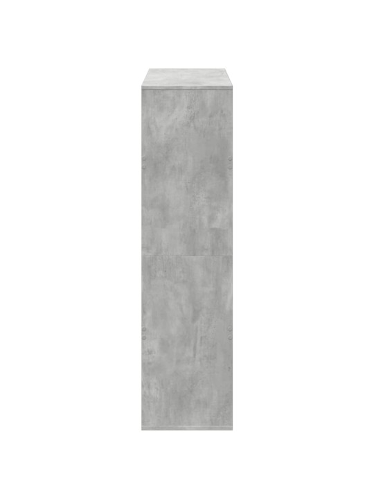 Knihovna betonově šedá 100 x 33 x 125,5 cm kompozitní dřevo