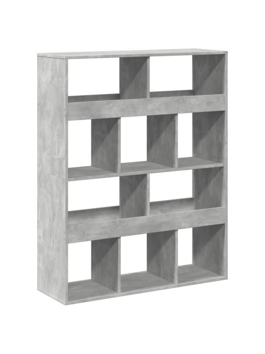 Knihovna betonově šedá 100 x 33 x 125,5 cm kompozitní dřevo