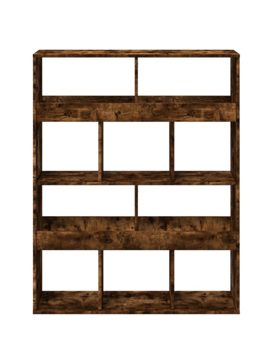 Knihovna kouřový dub 100 x 33 x 125,5 cm kompozitní dřevo