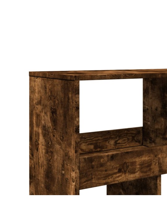 Knihovna kouřový dub 100 x 33 x 125,5 cm kompozitní dřevo