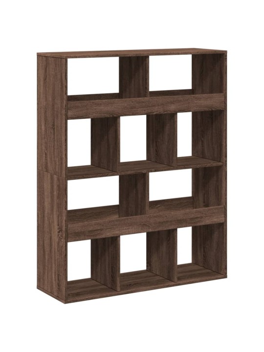 Knihovna hnědý dub 100 x 33 x 125,5 cm kompozitní dřevo