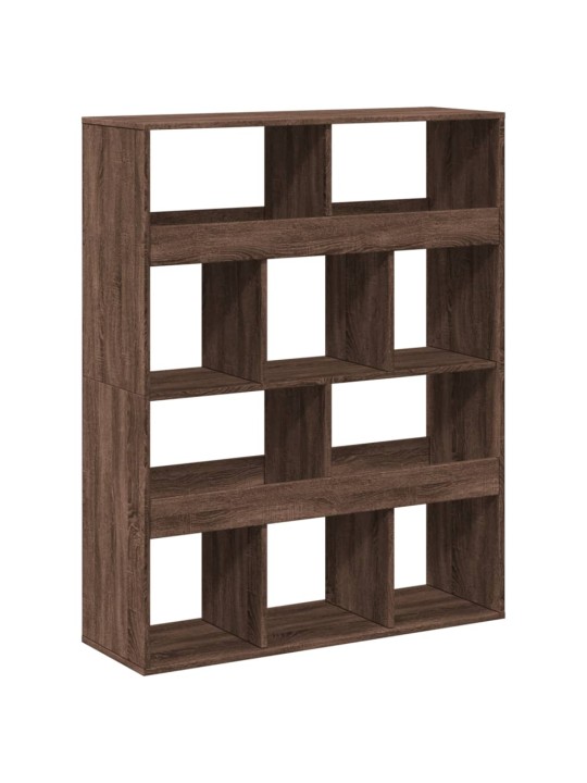 Knihovna hnědý dub 100 x 33 x 125,5 cm kompozitní dřevo