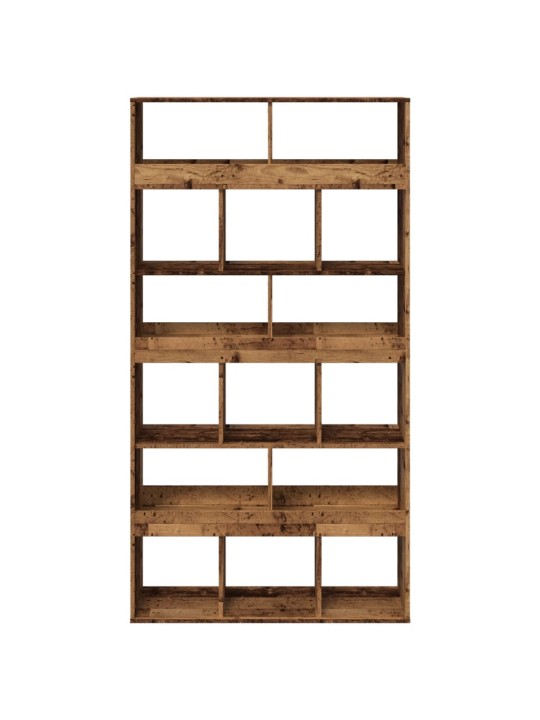 Knihovna old wood 100 x 33 x 187,5 cm kompozitní dřevo