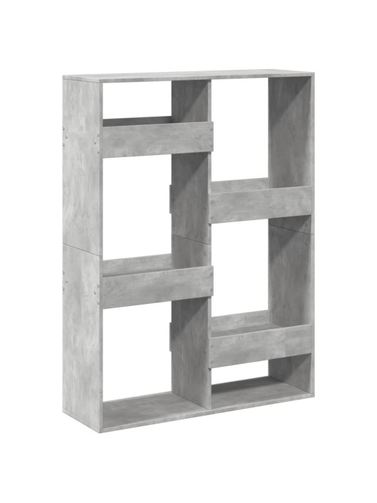Knihovna betonově šedá 100 x 33 x 135 cm kompozitní dřevo