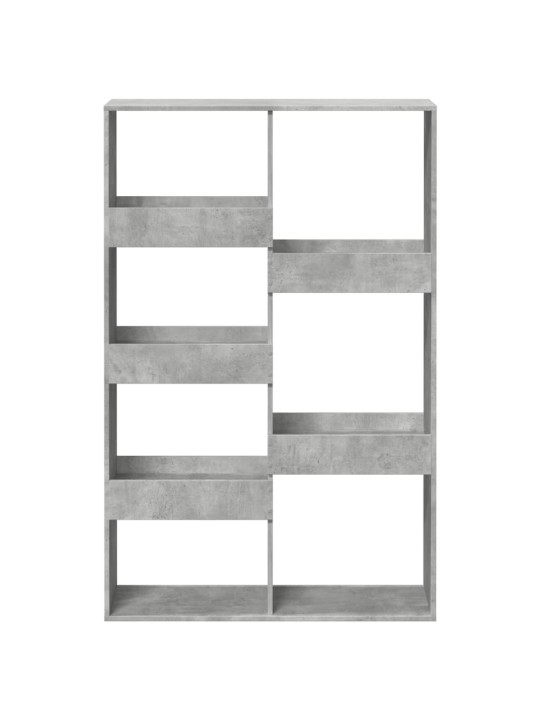 Knihovna betonově šedá 100 x 33 x 155,5 cm kompozitní dřevo