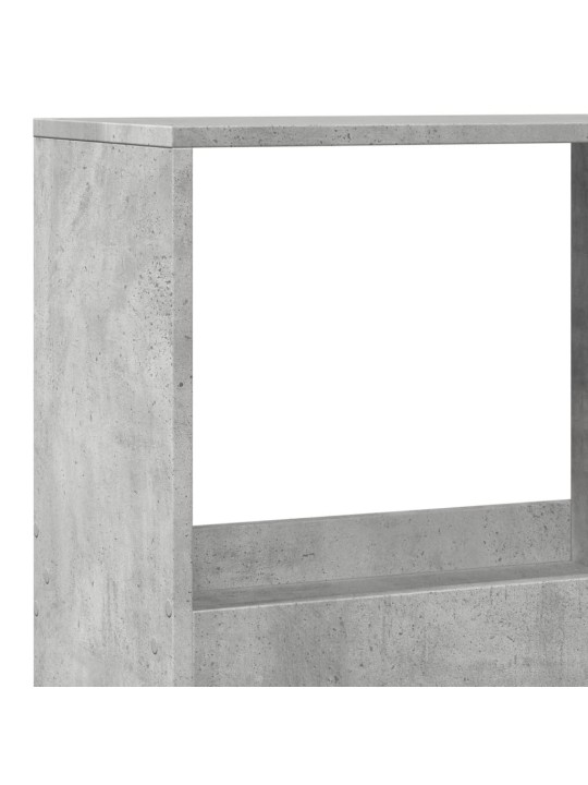 Knihovna betonově šedá 100 x 33 x 175 cm kompozitní dřevo