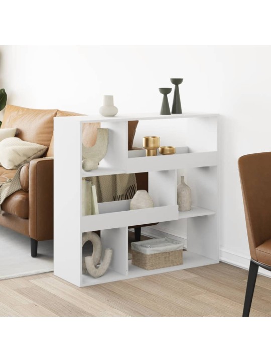 Dělící stěna bílá 100 x 33 x 94,5 cm kompozitní dřevo