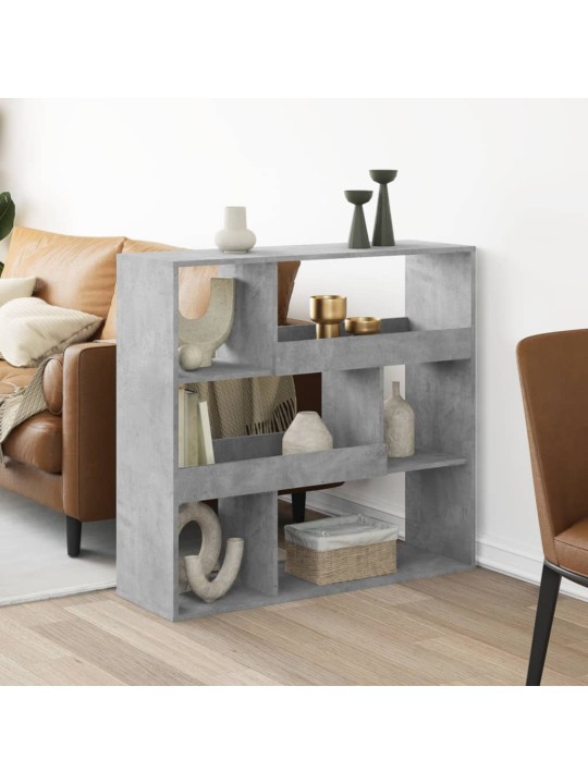 Dělicí stěna betonově šedá 100 x 33 x 94,5 cm kompozitní dřevo