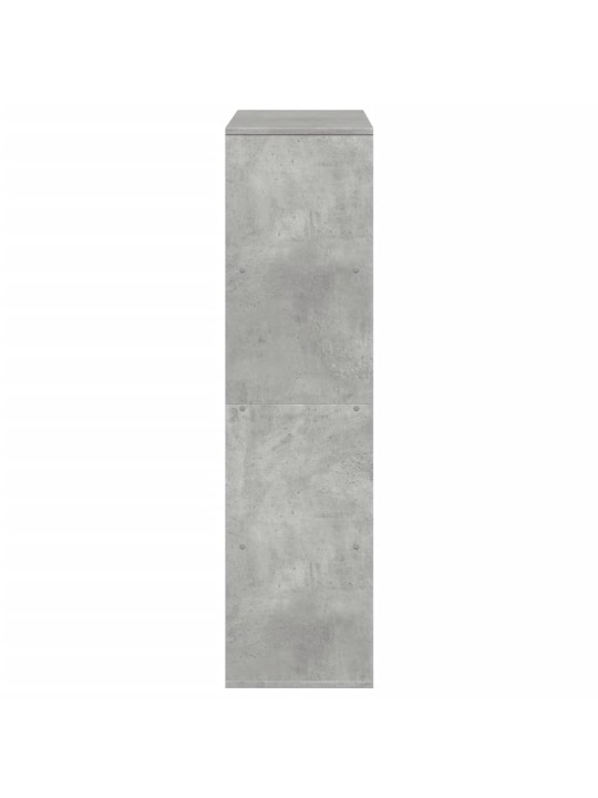Dělicí stěna betonově šedá 100 x 33 x 125,5 cm kompozitní dřevo