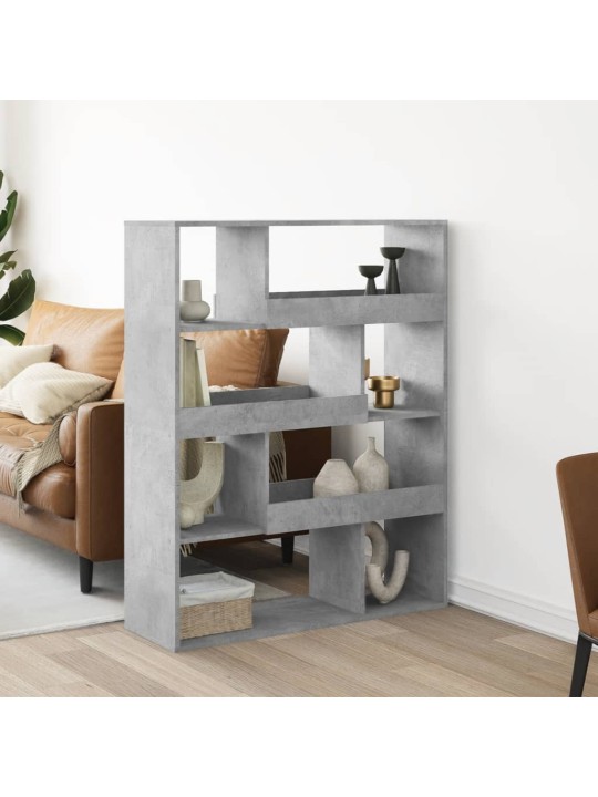 Dělicí stěna betonově šedá 100 x 33 x 125,5 cm kompozitní dřevo