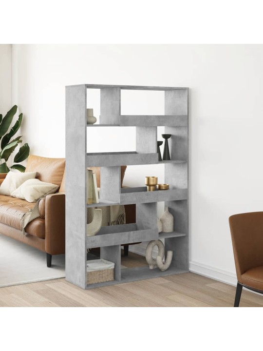 Dělicí stěna betonově šedá 100 x 33 x 156,5 cm kompozitní dřevo