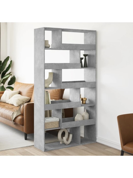 Dělicí stěna betonově šedá 100 x 33 x 187,5 cm kompozitní dřevo