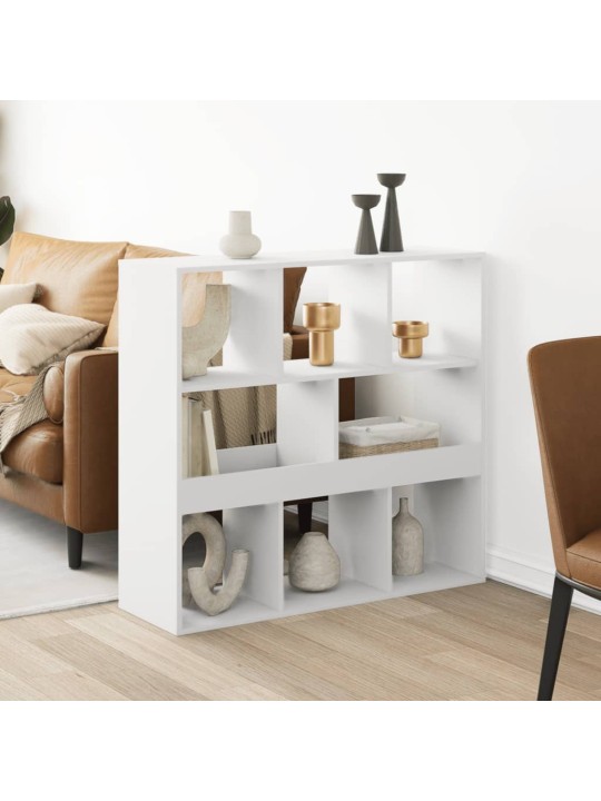 Dělící stěna bílá 100 x 33 x 94,5 cm kompozitní dřevo