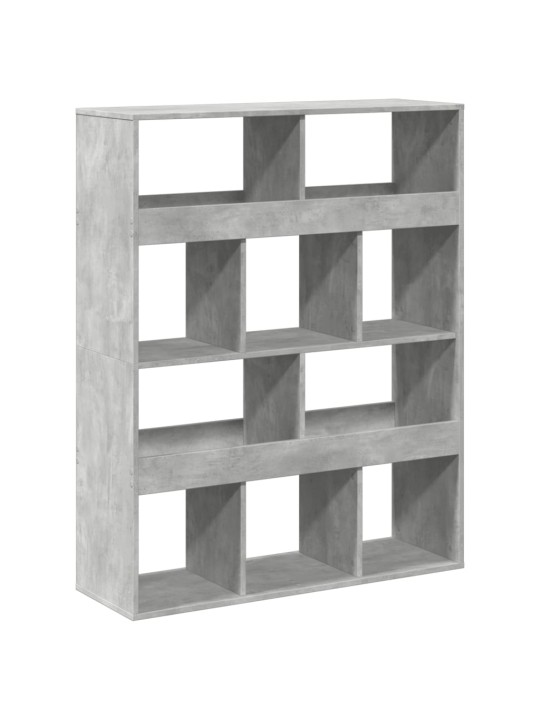 Dělicí stěna betonově šedá 100 x 33 x 125,5 cm kompozitní dřevo