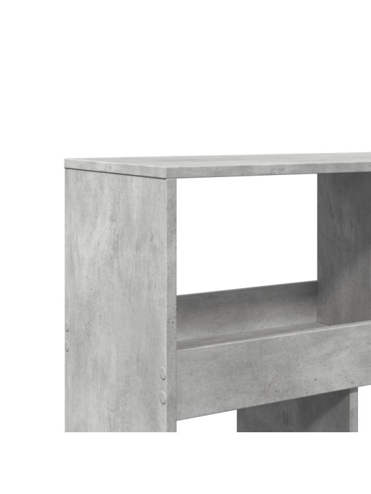 Dělicí stěna betonově šedá 100 x 33 x 125,5 cm kompozitní dřevo