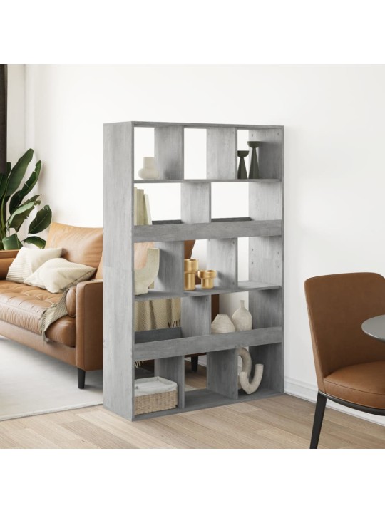 Dělicí stěna betonově šedá 100 x 33 x 156,5 cm kompozitní dřevo