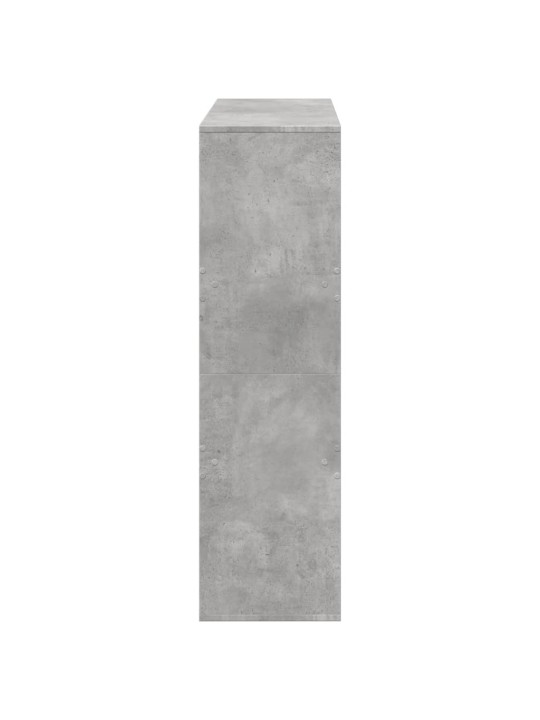 Dělicí stěna betonově šedá 100 x 33 x 115 cm kompozitní dřevo