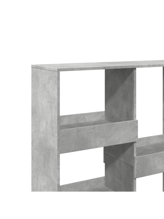 Dělicí stěna betonově šedá 100 x 33 x 115 cm kompozitní dřevo