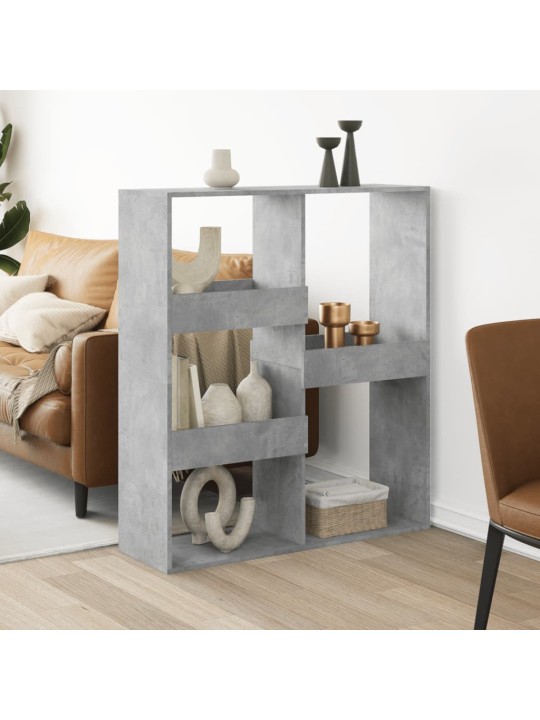 Dělicí stěna betonově šedá 100 x 33 x 115 cm kompozitní dřevo