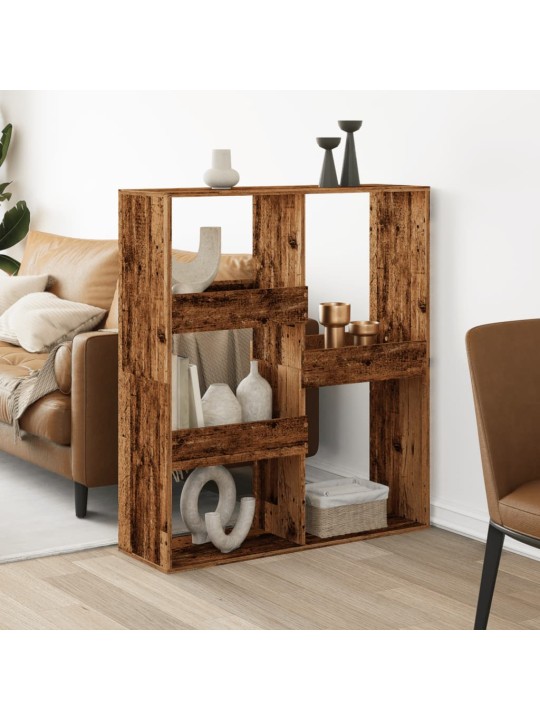 Dělicí stěna old wood 100 x 33 x 115 cm kompozitní dřevo