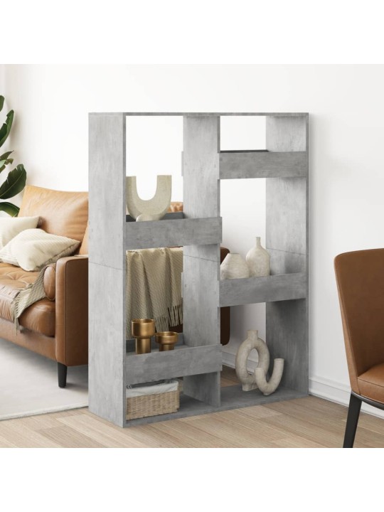 Dělicí stěna betonově šedá 100 x 33 x 135 cm kompozitní dřevo
