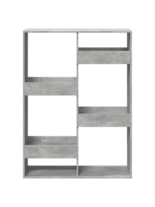 Dělicí stěna betonově šedá 100 x 33 x 135 cm kompozitní dřevo