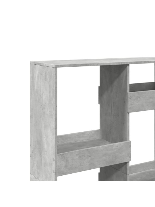 Dělicí stěna betonově šedá 100 x 33 x 135 cm kompozitní dřevo