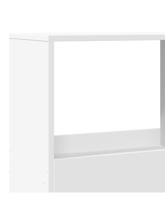 Dělicí stěna bílá 100 x 33 x 155,5 cm kompozitní dřevo