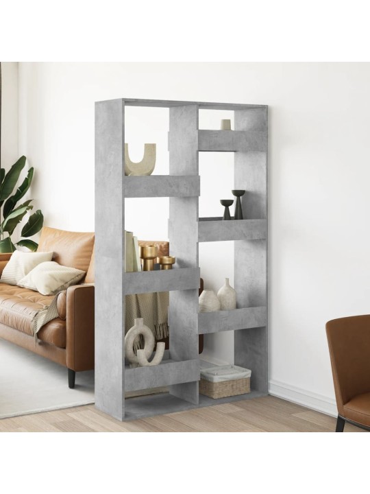 Dělicí stěna betonově šedá 100 x 33 x 175 cm kompozitní dřevo