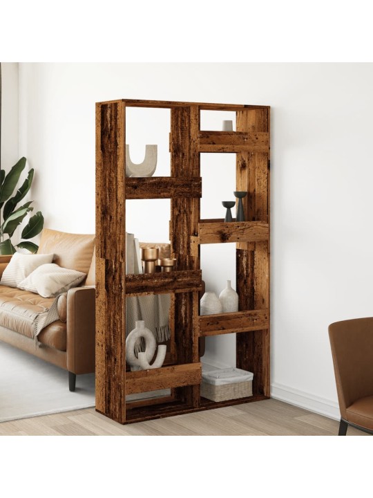 Dělicí stěna old wood 100 x 33 x 175 cm kompozitní dřevo