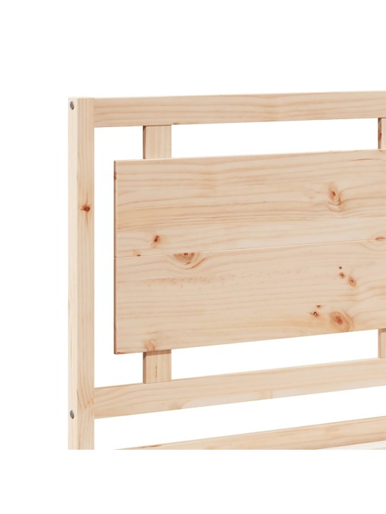 Prodloužený rám postele bez matrace 140 x 210 cm masivní dřevo