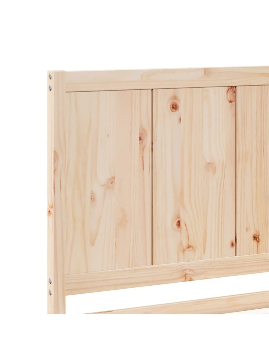 Prodloužený rám postele bez matrace 160 x 210 cm masivní dřevo