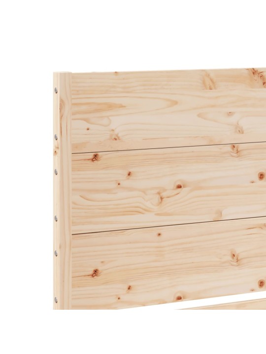 Prodloužený rám postele bez matrace 160 x 210 cm masivní dřevo