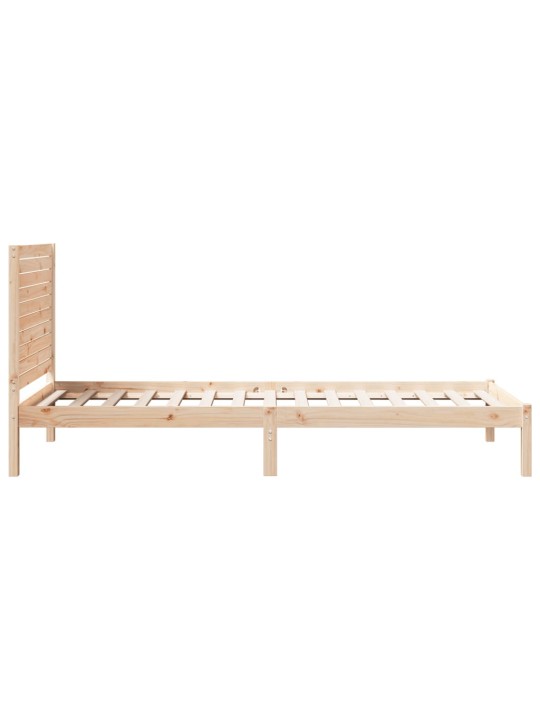 Prodloužený rám postele bez matrace 90 x 210 cm masivní dřevo